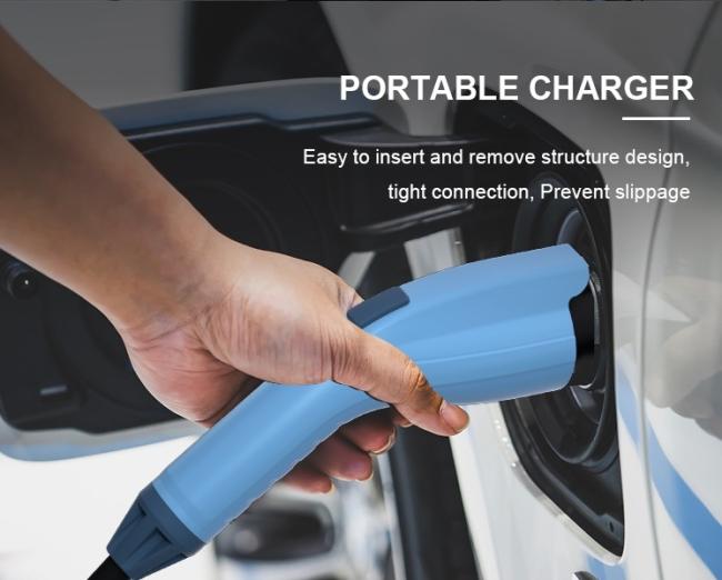 Custom 3.5kw Outdoor Portable Electric Car Charger with 5 Cables