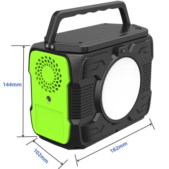 Outdoor Mobile Phone Charger 200W UPS Mobile Power Station Solar Panel Charging LED Lights Camping Power Station