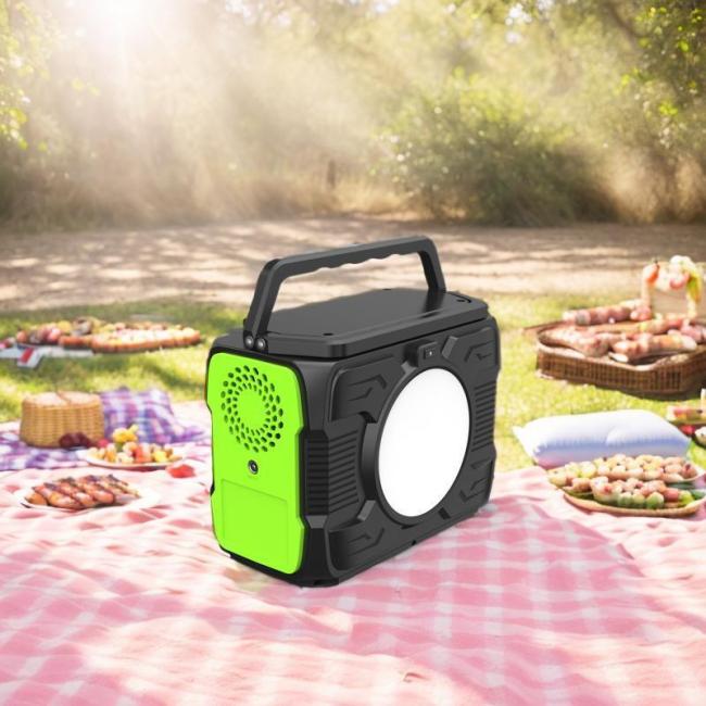 Outdoor Mobile Phone Charger 200W UPS Mobile Power Station Solar Panel Charging LED Lights Camping Power Station