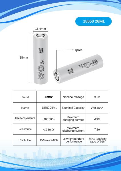Quality -40 Deg Cylinder Lithium Ion Battery UN38.3 Low Temperature Rechargeable Batteries for sale
