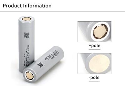 Chine 18650 batterie au lithium cylindrique de 30 ml 18650 cellule cylindrique pour appareils photo numériques à vendre