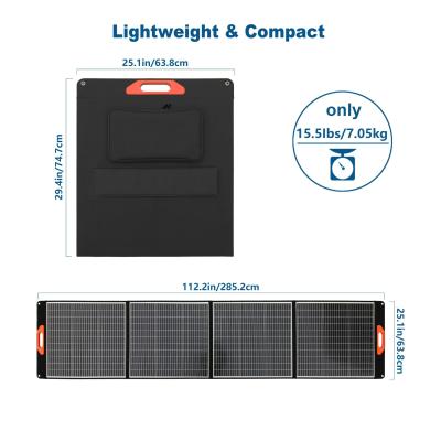 China 38.5V 7.8A Cargador plegable de paneles solares Compacto generador solar de 300 vatios en venta