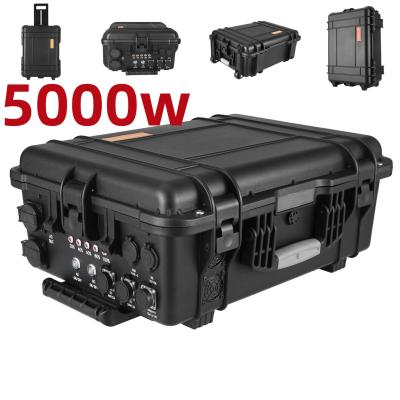China Emergency Mobile Power Station 5000W with ABS Alloy Shell Material and Solar Charger for sale