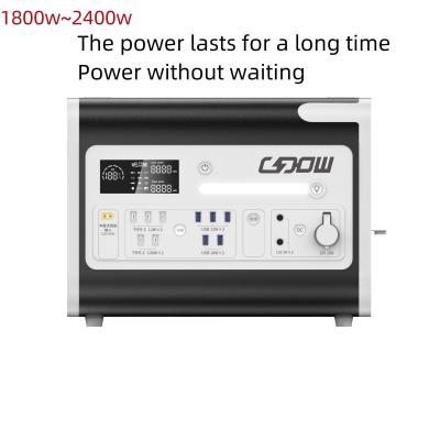 China Outdoor Home Energy System 2200W Solar Mobile Power Station Generator with PV Charging for sale