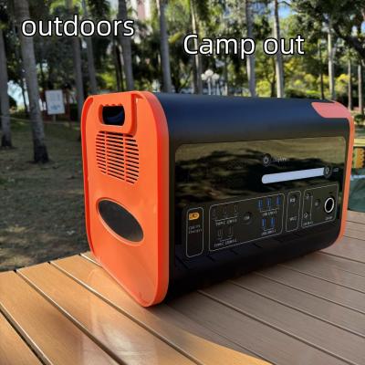 China Black Household Energy Outdoor Portable Energy Storage System with LiFePO4 Battery 2200W for sale