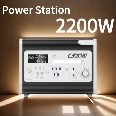 China 2000W 2200W Black Silent Type Petrol Generator Power Station Power Bank for Camping for sale
