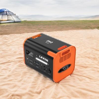 China Black with Orange 2200W/2048wh Energy Storage Power Supply Lithium LiFePO4 Battery Portable Generator Solar Cell Mobile Power Station for sale