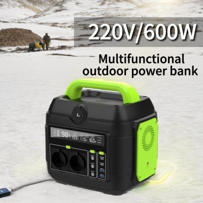 China Foldable Handle 220V 600W Small Size Solar Generator for European Standard South Africa Socket Type for sale