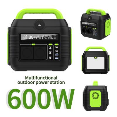 China Portable Solar Generator Energy Storage 600W Power Station Power Bank for Home and Travel for sale