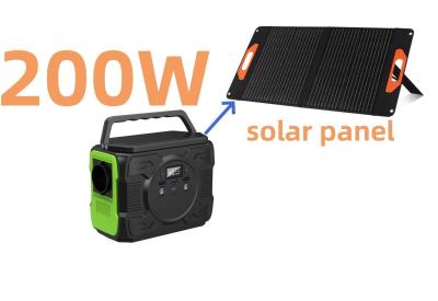 China 200W Portable Rechargeable Battery Camping Power Station Solar Generator S2X-173 for sale