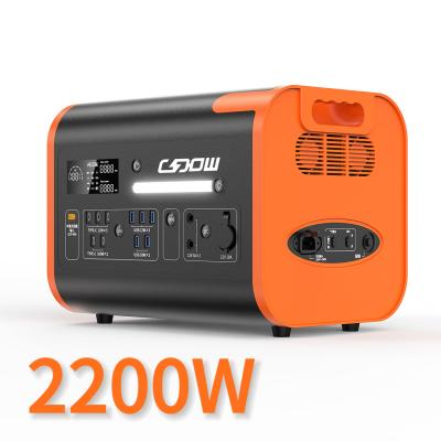China 800W Max Auto en zonne-opladen 2000W High Capacity Quick Charging Power Bank Station Te koop
