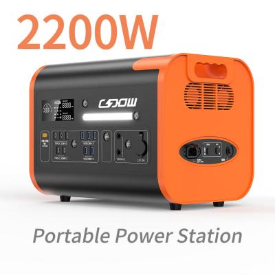China 2000Wh Portable Power Station Bank Supply Solar Generator for Customization and Home for sale