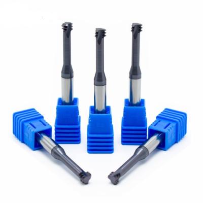 China Precise Cemented Solid Carbide Thread Cutting Router Bit CNC Milling 3 Teeth for sale