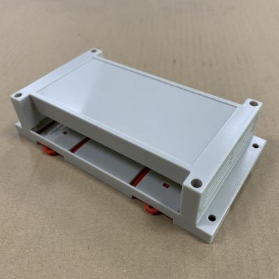 China 175*90*40MM Din Rail Plastic Housing Enclosure In Grey And Black Color for sale