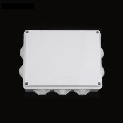 China 200x155x80mm Plastic Enclosure Sealed Knockout Waterproof Junction Box With Stopper for sale