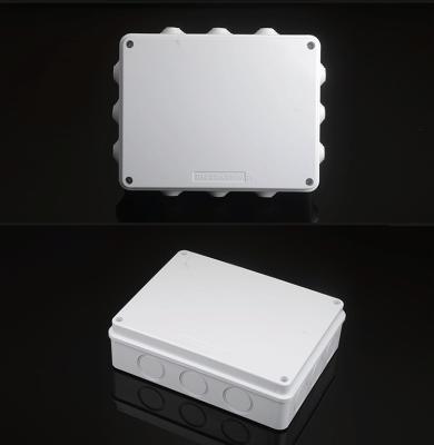 China ABS Plastic Waterproof Adaptable Junction Box With Knockouts Entry Holes 255x200x80mm en venta