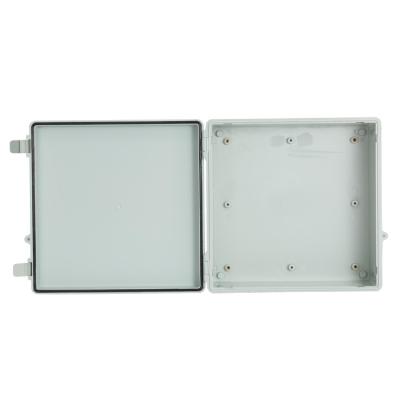 China Internal Mounting Panel 33x33x13cm Hinged Plastic Enclosures for sale
