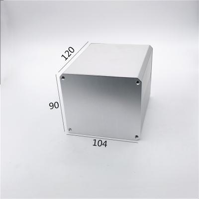 China 104*90*120mm Sandblasting Aluminum Square Tubing Extruded Enclosures For Electronics for sale
