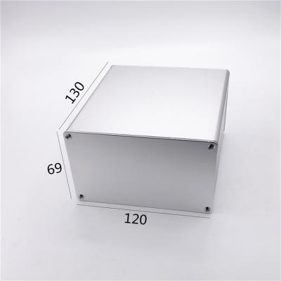 China 120*69*130mm  Squre Aluminium Extrusion Electronic Project Enclosure With PCB Slot for sale