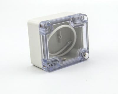 中国 63*58*35mmの透明なPCの明確なふたが付いている電気ジャンクション・ボックス 販売のため