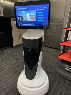 China Robot video del control de la voz del Visitation del hospital ICU Ward Smart Service Robot Aseptic en venta