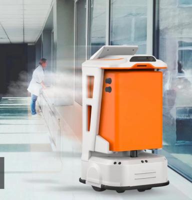 China Intelligent Automatic Elevator Delivery Food Robot 30kg Load Robot Delivery Service for sale