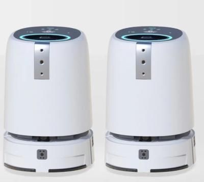 중국 호텔 회의실의 차아염소산 소독 자동 충전 로봇 판매용