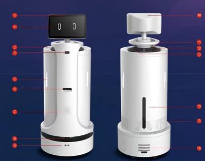 China Shopping automático ultravioleta do robô 1500ml H do pulverizador da desinfecção do OEM à venda