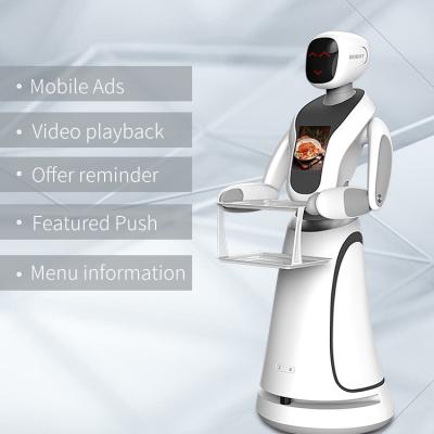 China Tipos Humanoid do restaurante de robô da entrega do alimento do garçom 50W dos robôs do entretenimento à venda