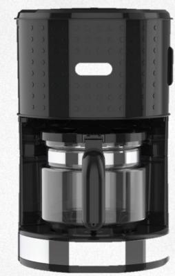 China 1000W Italian Automatic Coffee Machine 1.2L Pyrex 12 Cups Drip Coffee Maker for sale
