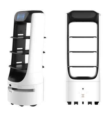 China Android 5.1 Delivery Food Robot Delivery Infrared Docking 500mm/High for sale