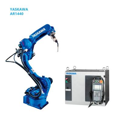 China 6 axes yaskawa TWO STATION CAT WELDING ROBOT MAG ARC CNC Controller reach 3 station welding robot axes MIG long for sale