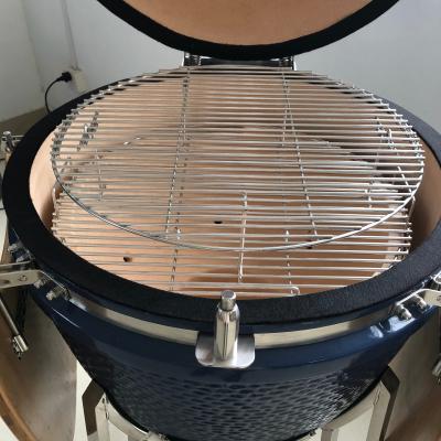 China Egg Shaped 525mm Grid 24 Inch Kamado Ceramic Grill for sale