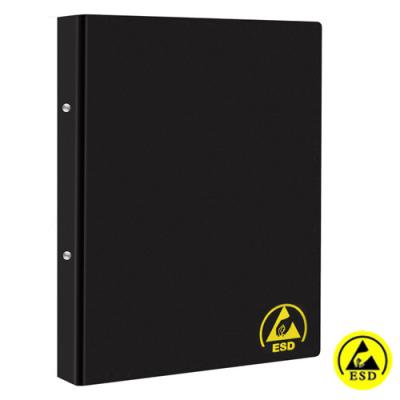 China A4 40mm Thick Black ESD File Folder With 2 Side Holes for sale
