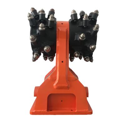 China Rock Grinder Horizontal Hydraulic Drum Cutter HDC18 For Hyundai / Volvo Excavators for sale