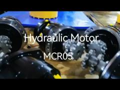 Rexroth MCR05 Hydraulic Wheel Motor Low Speed High Torque with Brake, Dual Speed Control