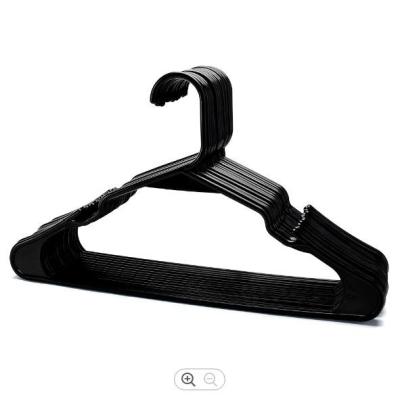 China 16.2 Inches Black Plastic Tubular Hangers for sale