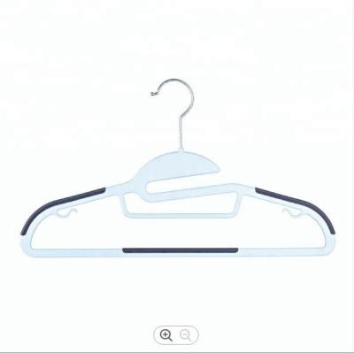 China Anti Slip Thick Plastic Hangers , Gray Blue Wetsuit Coat Hanger for sale