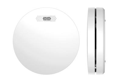 China White Round Tuya Wifi Smart Smoke Detector Sensor Fire Smoke Detector Alarm for sale