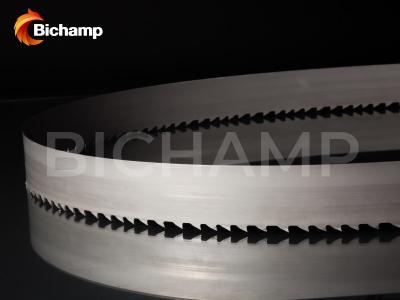 China Solid Large Carbide Tooth Bandsaw Blade Multi Chip 67mm Maximum for sale