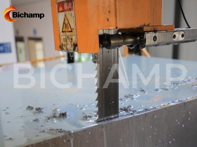 China Revestimento de superfície superior das lâminas lisas da serra de fita do metal do Bi para grandes materiais à venda