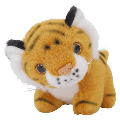 China EN71 25cm Simulation Tiger Stuffed Doll With Polypropylene Cotton Filling for sale