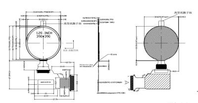 China 1.2 Inch Round AMOLED Display 390*390 Dots MIPI/3-Wire SPI/4-Wire Interface Driving IC RM69330 for sale