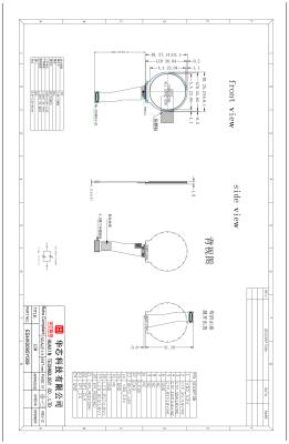 China High Brightness 0.95 Inch Round Tft Screen Circular Tft Lcd Display 128*128 Dots IC GC9D01 for sale
