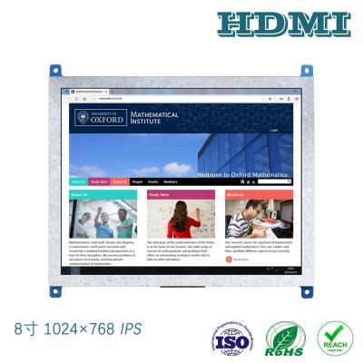 China 8 Inch Hdmi Touch Screen Tft Display Touch Screen 1024x768 Resolution 750c/D For Win7/ Win8 for sale
