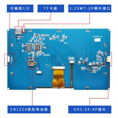 China 10.1 Inch Tft Touch Screen 1024x600 Hdmi Tft Display 300c/D Brightness for sale