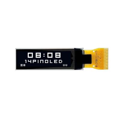 China 0.87 Inch I2c Oled Display Small Oled Screen 128*32 Resolution 14 Pins Driving IC SSD1316 for sale