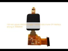 1.65 Inch Square AMOLED Display Panel 348*442 Dots 4-Wire SPI Interface Driving IC RM69090