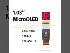 1.03 Inch Micro OLED Display 2560*2560 4K Level Resolution 1800cd/M² High Brightness