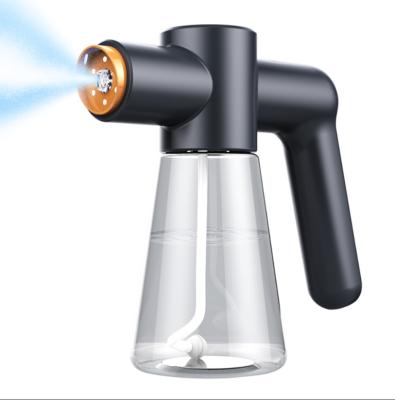 China Handheld Cordless atomizer sprayer Beauty 2 Speeds Option UV Light 730ml air brush spray gun for barber for sale